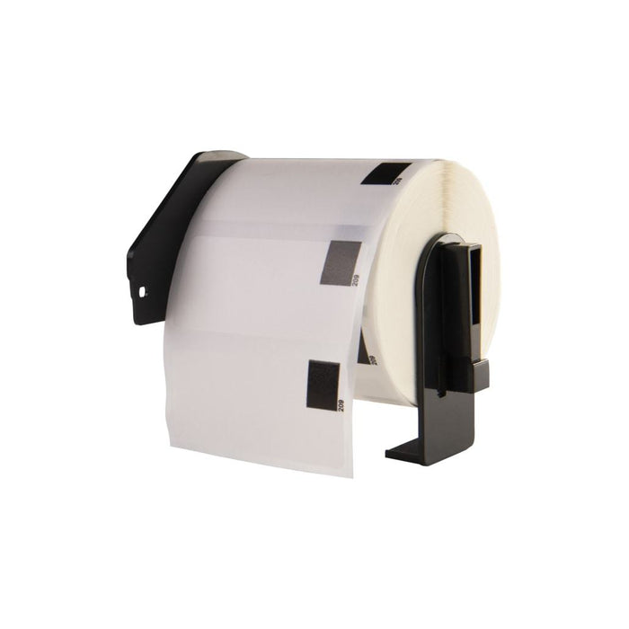 Brother DK-11207 compatible labels, 58 mm rond, 100 etiketten per rol, incl. brother houder, permanent