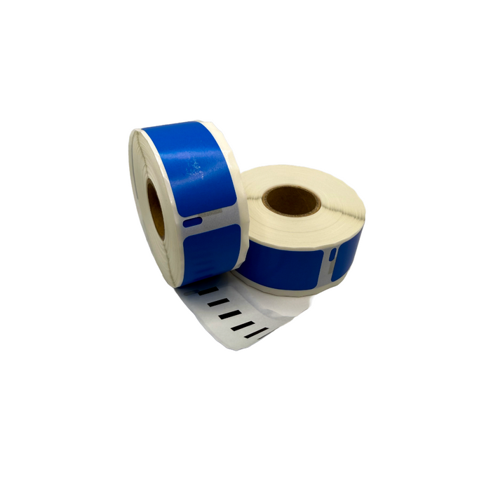 11352 / S0722520 compatible labels, 54 mm x 25 mm, 500 etiketten per rol, blauw, permanent