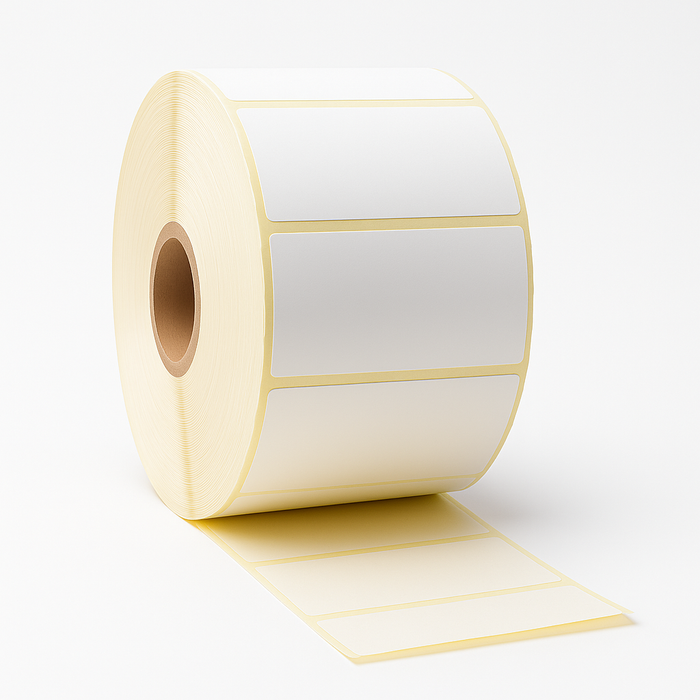 Thermische etiket 32 mm x 19 mm, 2000 etiketten per rol, kern 25 mm, wit, Thermisch ECO, permanent met perforatie