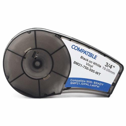 Brady M21-750-595-OR tape vinyl zwart op oranje 19,1 mm x 6,40 m (compatible)