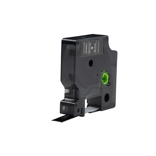 Dymo D1 Compatible 45021 (S0720610) tape wit op zwart 12 mm x 7 m