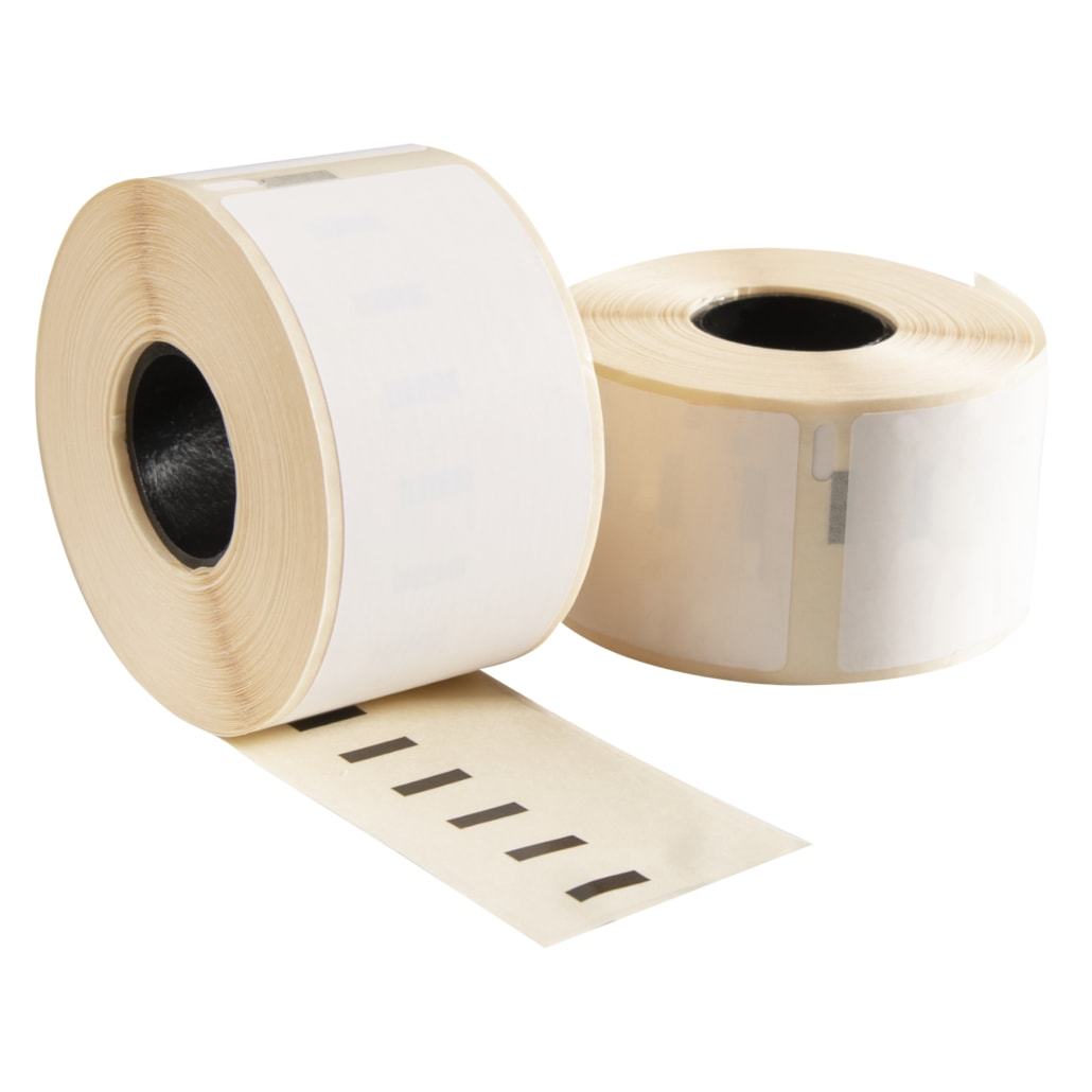 Kunststof Dymo 1933088 compatible labels, 59 mm x 102 mm, 300 etiketten per rol, wit, permanent PP